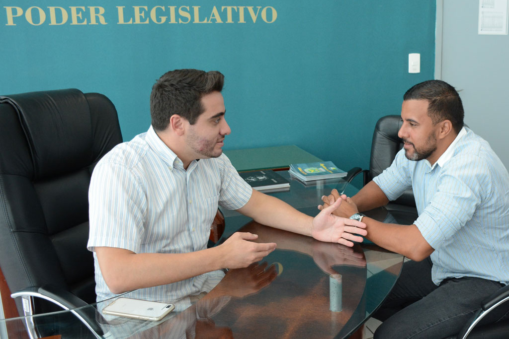 Política - Felipe Sanches recebe visita de presidente da Acesbo