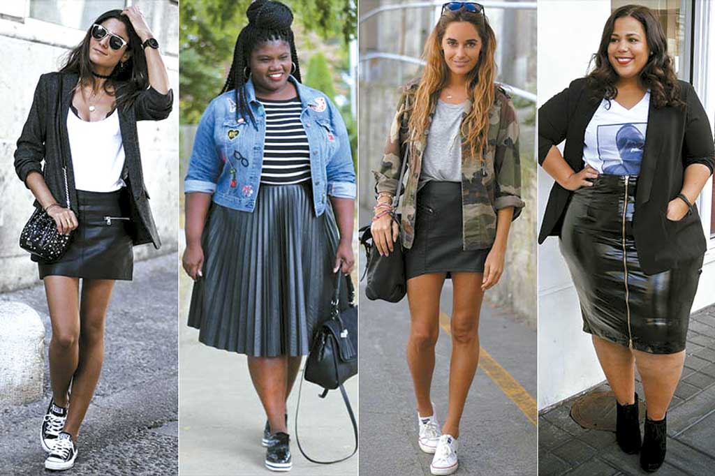 - Saia preta é peça chave no guarda-roupa feminino