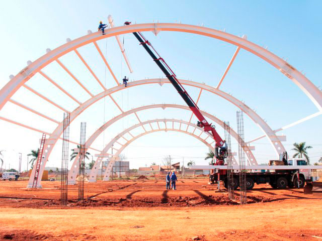  - Obras do novo Terminal Rodoviário continuam em S.Bárbara