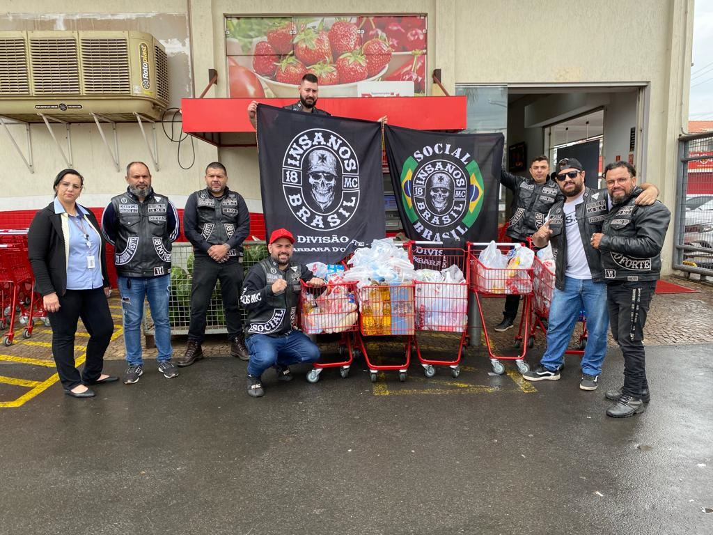 Cidades - Solidariedade: Moto Clube Insanos faz  arrecadação de alimentos 