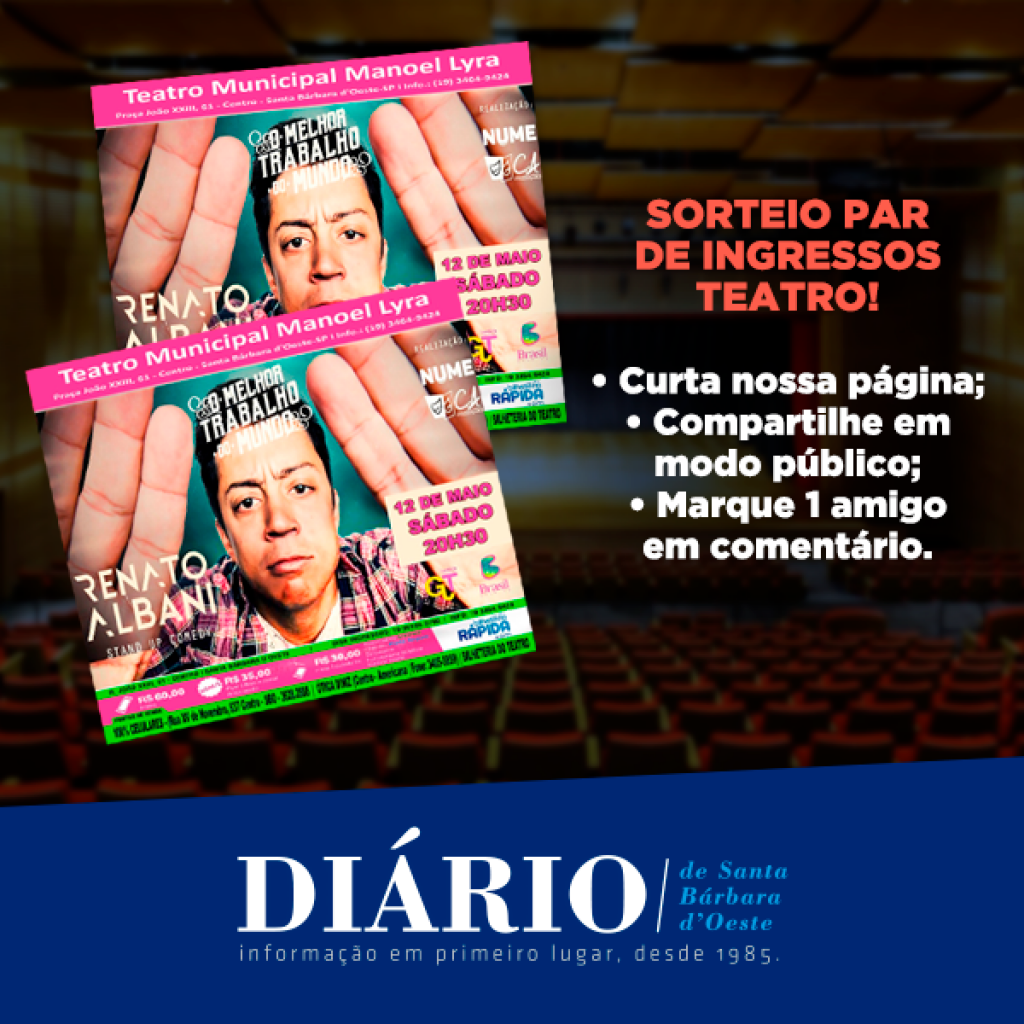 Cultura - Sorteio de par de ingressos para Stand-up 