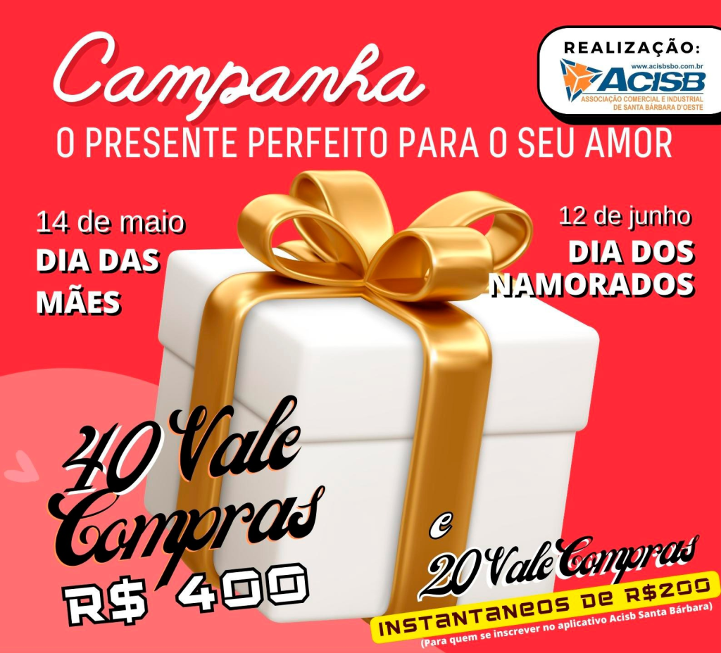 Cidades - Acisb promoverá  Campanha alusiva  ao Dia das Mães e Namorados