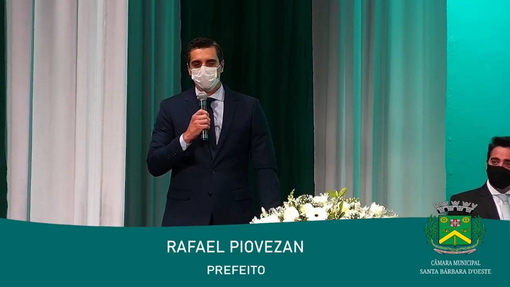  - Prefeito Rafael Piovezan, vice e vereadores  tomam posse em S. Bárbara d´Oeste 