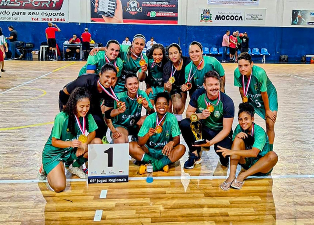 Cidades - Futsal Feminino de Santa Bárbara conquista a medalha de ouro dos Jogos Regionais