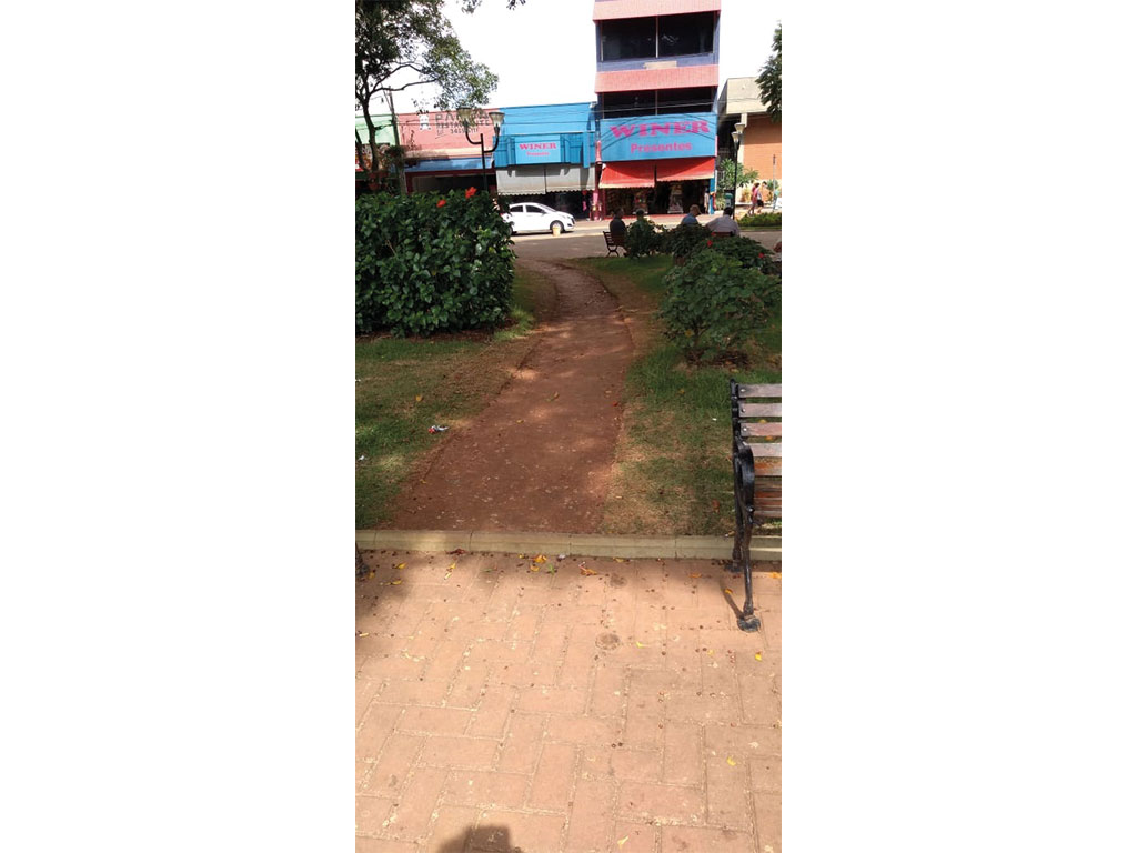 Política - Joi sugere conclusão de calçamento em acesso da Praça Central