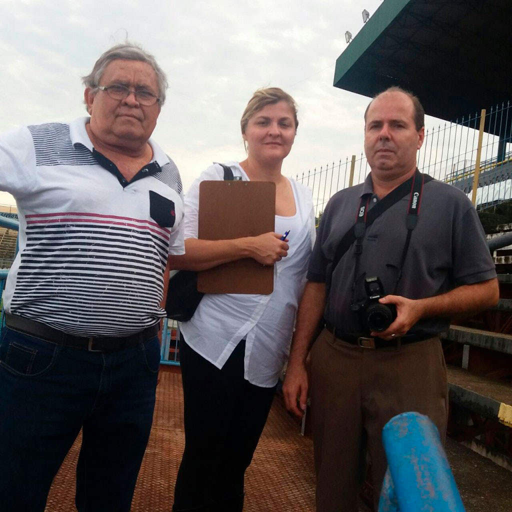 Esporte - Engenheiros realizam vistoria  técnica no estádio do União